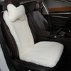 Genuine Sheepskin Car Seat Cover with Detachable Backrest and Headrest
