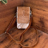 Cowhide Sling Bag With Suede