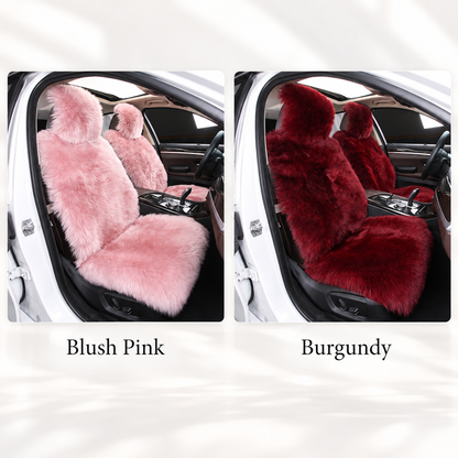 Genuine Sheepskin Car Seat Covers with Long Plush Wool