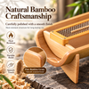 Bamboo Incense Stick Holder with Removable Metal Mesh Ash Tray