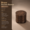 Incense Burner in Brass with Decorative Koi Lid for Home