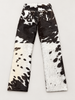 Cow Fur Pants Black White Real Hair On Cowhide Leather