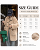 Women's Wool Coat with Toggle Buttons and Stand Collar