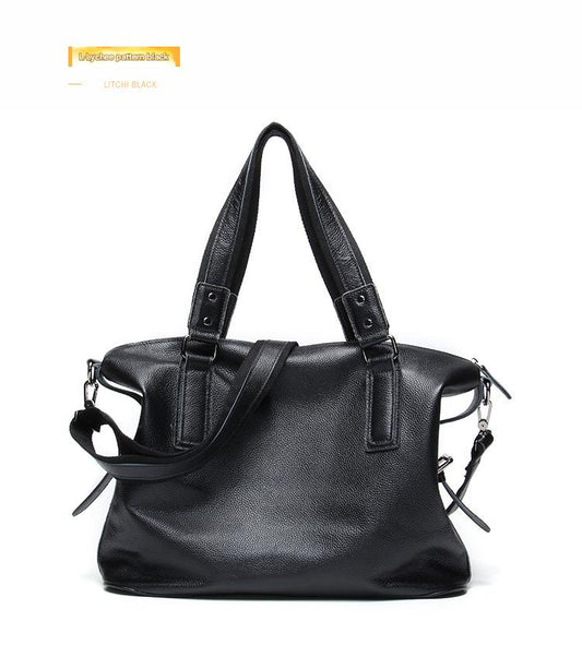 Genuine Leather Men’s Messenger Shoulder Bag Large