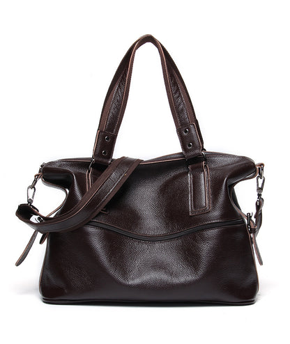 Genuine Leather Men’s Messenger Shoulder Bag Large