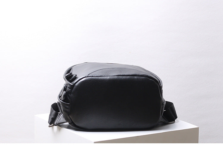 Women Genuine Cowhide Leather Backpack Bag