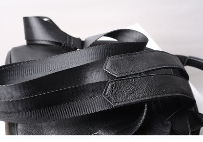 Women Genuine Cowhide Leather Backpack Bag