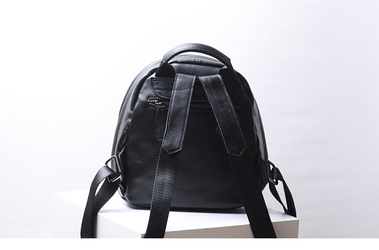 Women Genuine Cowhide Leather Backpack Bag