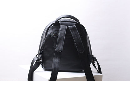 Women Genuine Cowhide Leather Backpack Bag