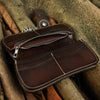 Tooled Leather Wallet for Men with Samurai Engraved