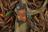 Tooled Leather Wallet for Men with Samurai Engraved