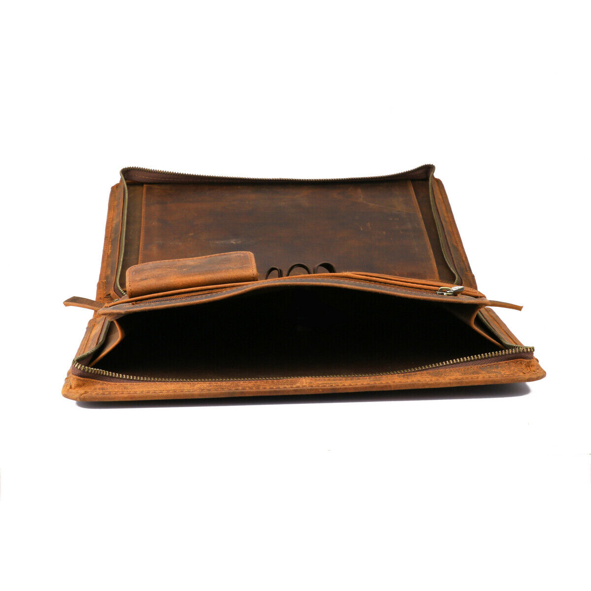 Real Leather Portfolio Business Organizer A4