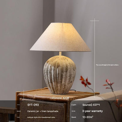 Ceramic scandi table lamp for home décor 8