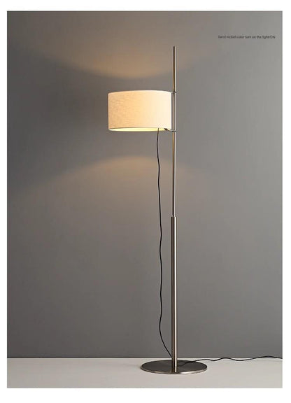 Spanish Designer Adjustable Floor Lamp with Fabric Shade