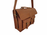 Vintage leather Laptop Messenger Bag