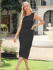 Women Lightweight Sleeveless Ribbed Midi Sundress