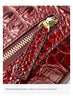 Women’s Designer Genuine Leather Crocodile Pattern Backpack