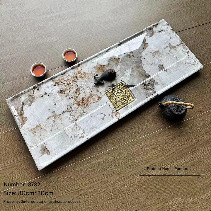 Luxury Stone Tea Tray for Modern Tea Table Setups