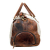 Real cowhide leather overnight travel bag