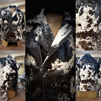 Cowhide Fur Coat With Fringes