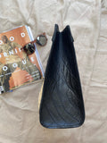 Rattan Leather Combo Handbag