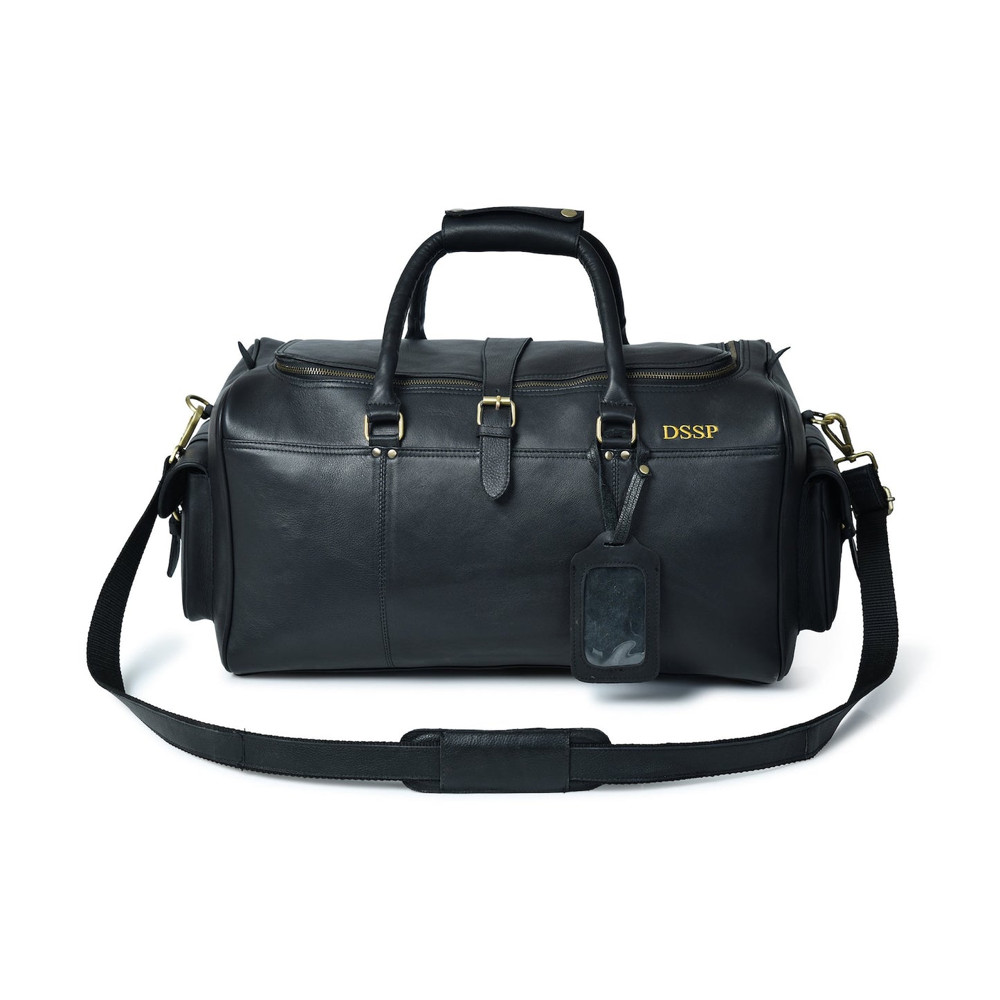 extra large leather duffle bag