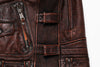 Men's Brown Genuine Cowhide Leather Vest