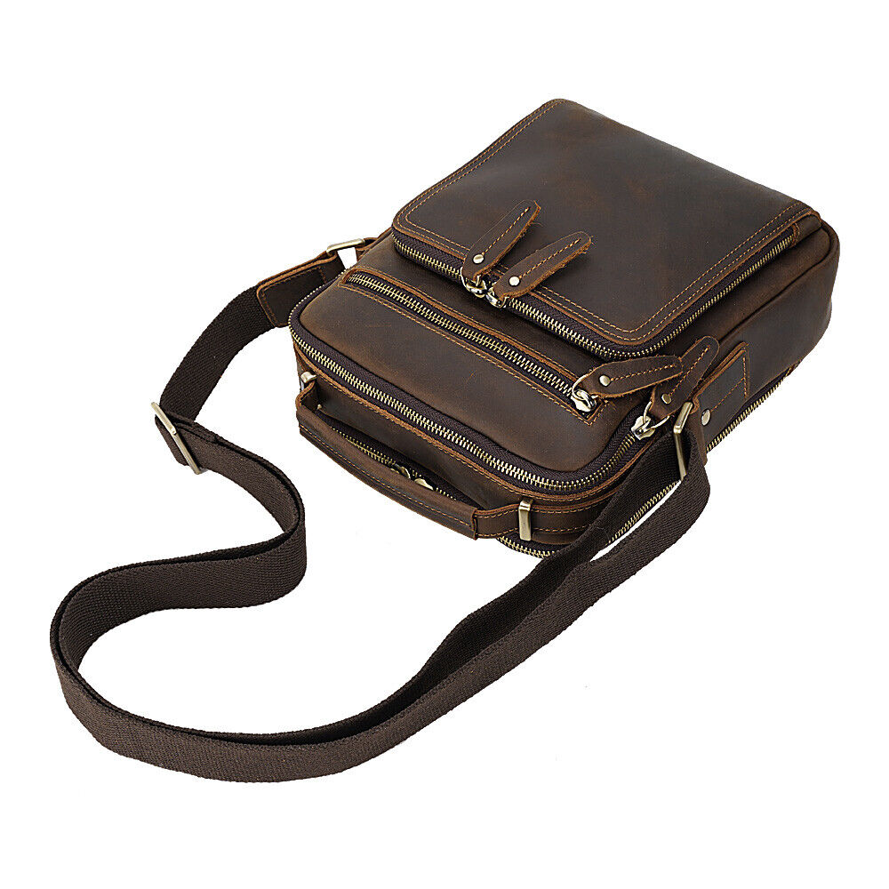 Full Grain Leather Messenger Bag for Man