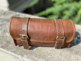 Real Leather Motorcycle Front Storage Bag