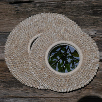 Papua Necklace Inspired Cowrie Shell Round Mirror