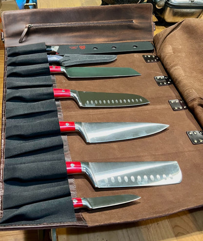 Genuine Leather Chef Knife Case