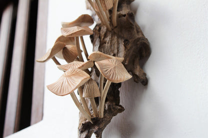 Large Mushroom Wall Decor Wooden