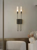 French Style Double Head Brass Wall Sconce Light