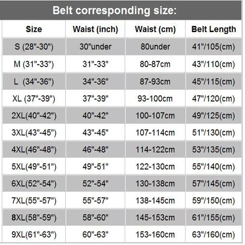 Genuine Black Leather Belt Office to Western Wear