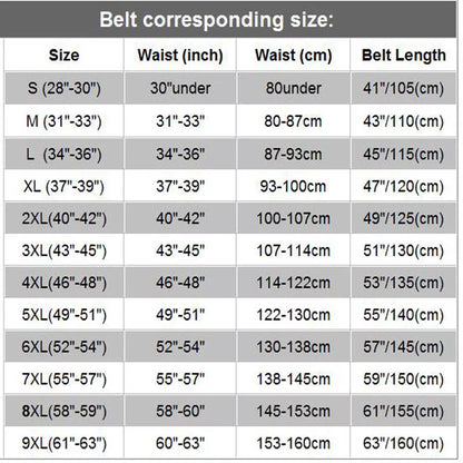 Genuine Black Leather Belt Office to Western Wear