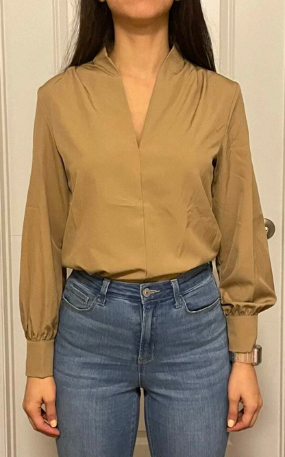 Lantern Sleeve Women Shirts Blouse