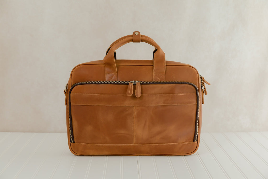 Genuine Leather Satchel Bag For Men