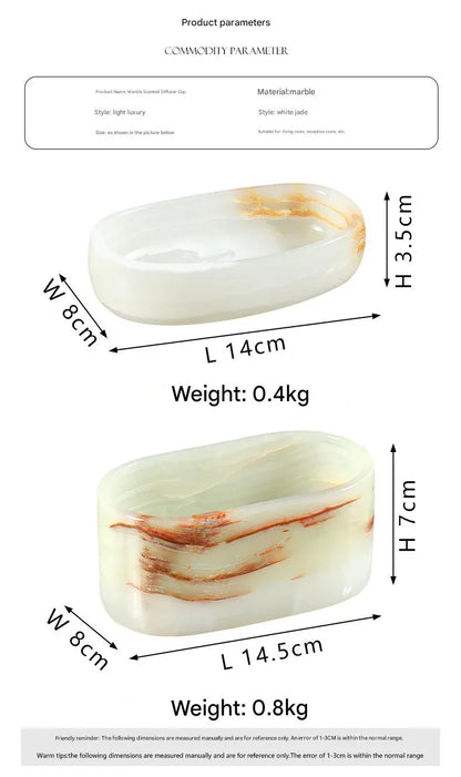 Natural Marble Aromatherapy Candle Cup