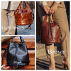 Real Leather Bucket Bag