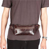 Men’s Cowhide Leather Crossbody Waist Bag