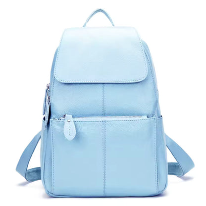Genuine Leather Women Backpack