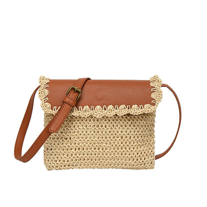 Woven Straw Crossbody Summer Beach Purse