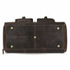 Leather duffle bag Suit Bag