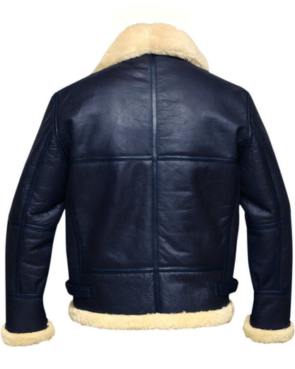 Handmade Leather Mens Aviator Jacket