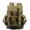 Vintage Canvas Backpack with Leather Trim for Everyday Travel 8