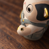 Stick Incense Holder Cute Cat Figurine with Optional Round Tray