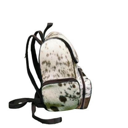 Cowhide Backpack Natural Speckled