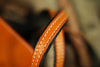 Leather Crossbody Phone Bag with Gothic Cross Hardware