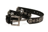 Full Grain Leather Belt with Skull Rivets
