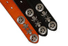 Full Grain Leather Belt with Skull Rivets